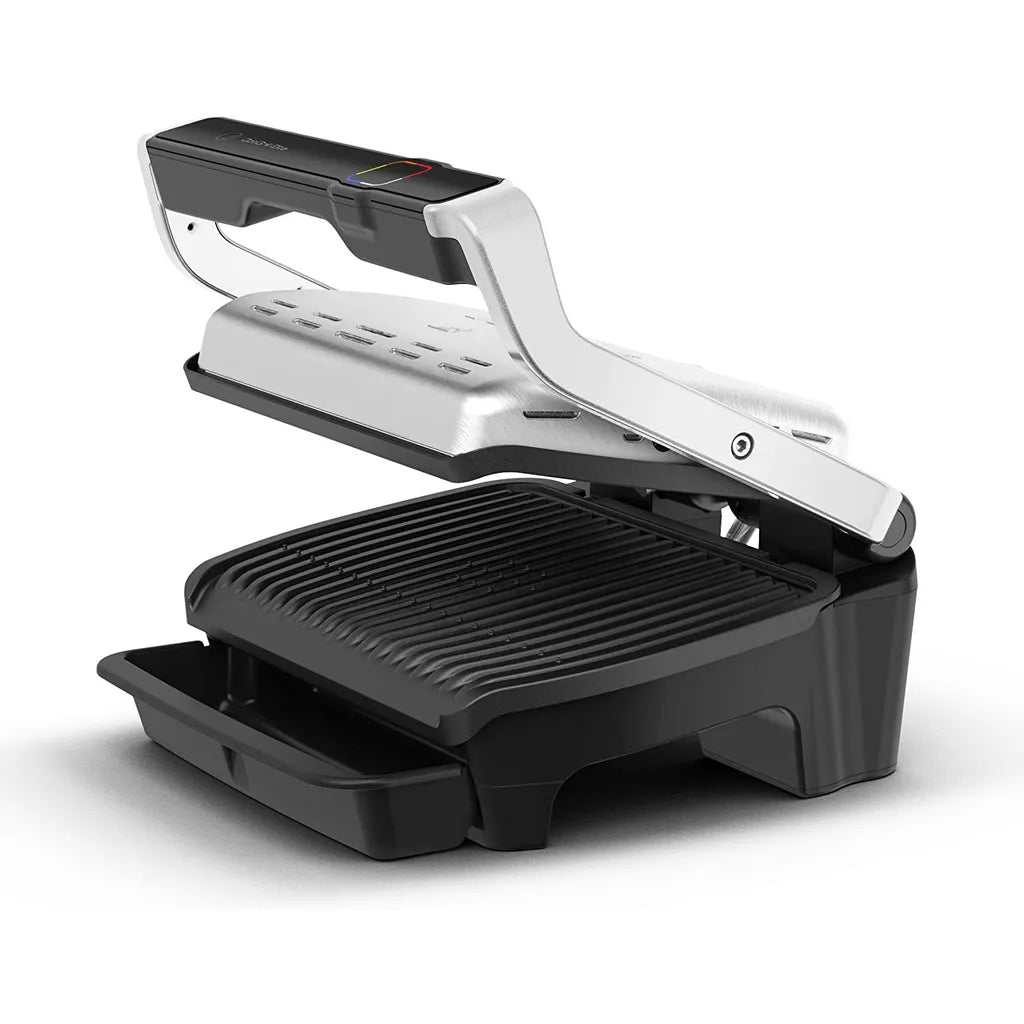 Tefal GC750D16 Optigrill Elite Kontaktgrill, silber/schwarz