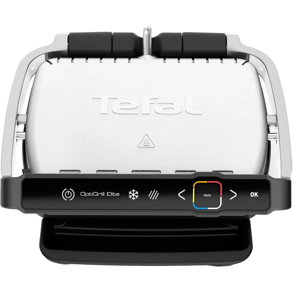 Tefal GC750D16 Optigrill Elite Kontaktgrill, silber/schwarz